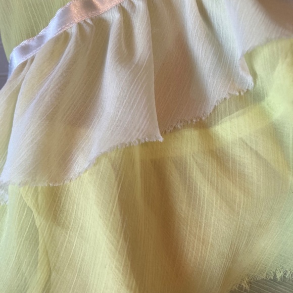 FP intimately Sheer Layered Yellow Slip - Picture 6 of 8